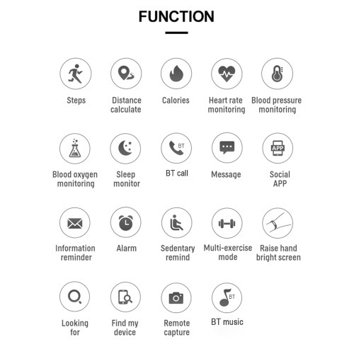 

X7 1.54 Inch Smart Watch Full Touch Fitness Tracker Wireless Call Blood Pressure Men Women Smartwatch Sport Smart Wristband