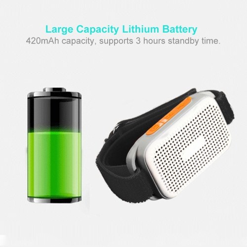 

U6 Subwoofer Portable Sport BT Wrist Speaker TF Card IPX4 Waterproof Music Player