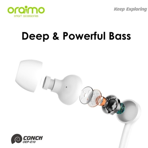 

Oraimo Conch in-Ear Wired Earphones with Mic