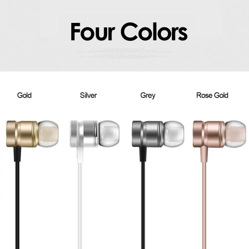 

USB Type-c In-Ear Wired Metal Earphone Headset Type C Earphone Earbuds In-line Control w/ Mic for Xiaomi 6 Note 3 MIX 2 Letv LeEco Le 2 3 Smartisan Pro Pro 2 Gold