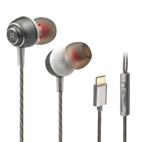 

USB Type-c In-Ear Wired Metal Earphone with Mic