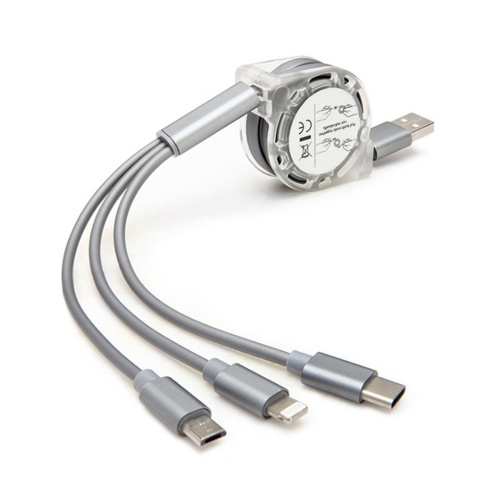 

3 in 1 USB Charging Cable Cord for Smart Phones and iPad 1m