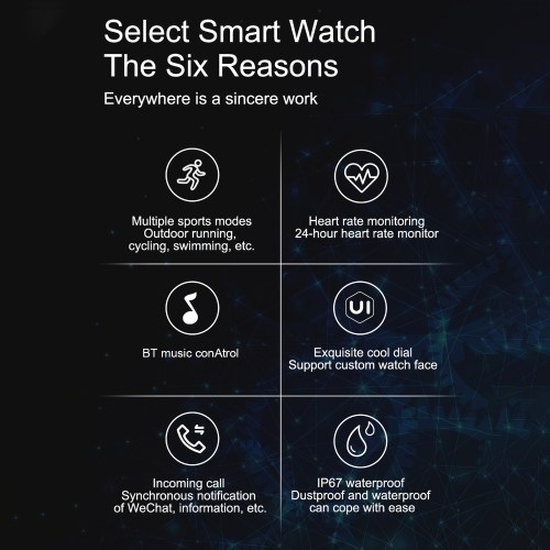 

1.69'' Touch Screen Smart Watch Fitness Tracker