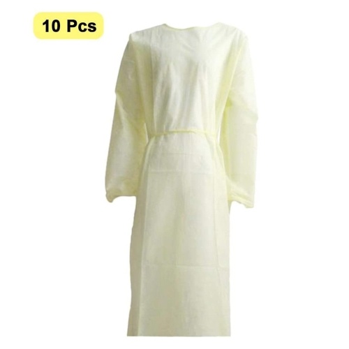 

Disposable Isolation Surgical Gown with Elastic Cuff Non-Woven Splash Resistant for Tattoo Eyebrow Artist and Surgeon