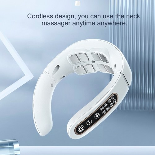 Cervical Spine Massager Strength Adjustment USB Rechargeable Intelligent Pulse Heating Neck Massager Neck Care