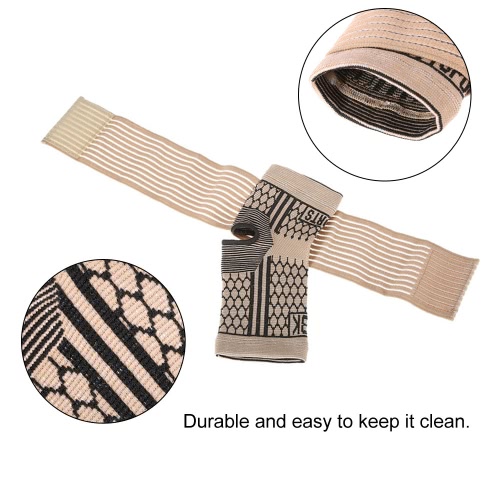 

1pc Black Ankle Pads Foot Wrap Brace Elastic Ankle Support Bandages Sports Support Foot Straps Pain Relieve Unisex