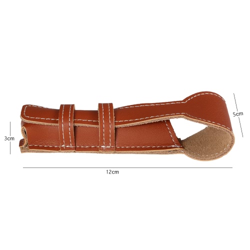 

Brown Cowhide Safety Razor Leather Case Classic Double Edge Shaving Leather Pouch Razor Holder Bag