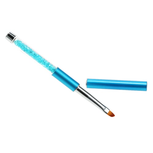 

Nail Art UV Gel картина кисть Нейлон чистящая головка ногтей салон Pen Brush Rhinestone Кристалл ручки DIY Nail инструменты