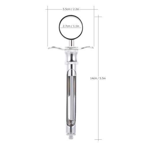 

Stainless Steel 1.8ML Dental Aspirating Syringe Dentistry Surgical Instrument with Head Dental Tool
