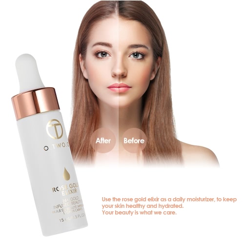 

O.TWO.O 24K Rose Gold Elixir Skin Care Beauty Essential Oil Anti Aging Essence Oils Face Lips Lifting Wrinkle Remover