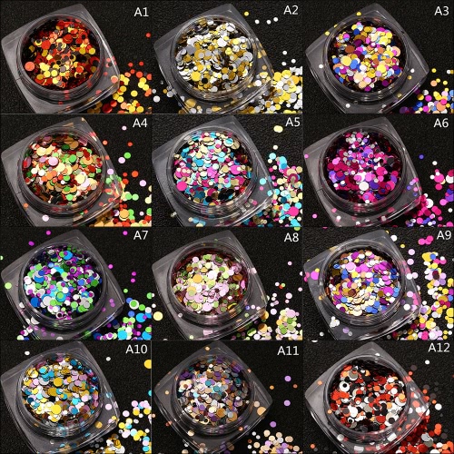 

1 Pcs DIY Beauty Nail Tip Craft Decorations Thin Nail Sequins Paillette Glitter Cosmetic Fashion Nail Polish Stickers