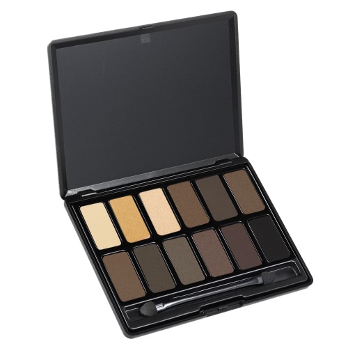 

MENOW 12 цветов Палитра теней для век Matte Eyeshadow Set Earth Tone Теплая палитра для глаз Eyeshadow Palette Palette