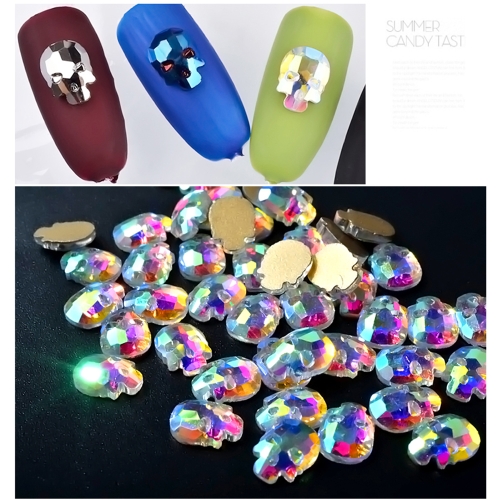 

DIY 10pcs Украшение Череп головы Маникюр гель Nail Art наклейки патч