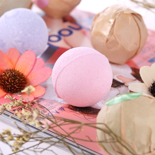

6-pcs Handmade Organic Bath Bombs Bubble Bath Salts Ball Essential Oil SPA Stres