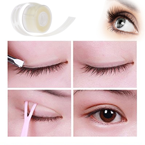 

500 Pairs Adhesive Invisible Double Fold Eyelid Tape Stickers Stripe Paste Clear Beige