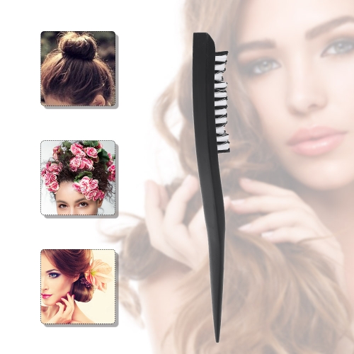 

Detangling Brush Teasing Comb with Tail Handle Detail Finishing Hairstyling Brush for Volume Hair Backcombing Brush