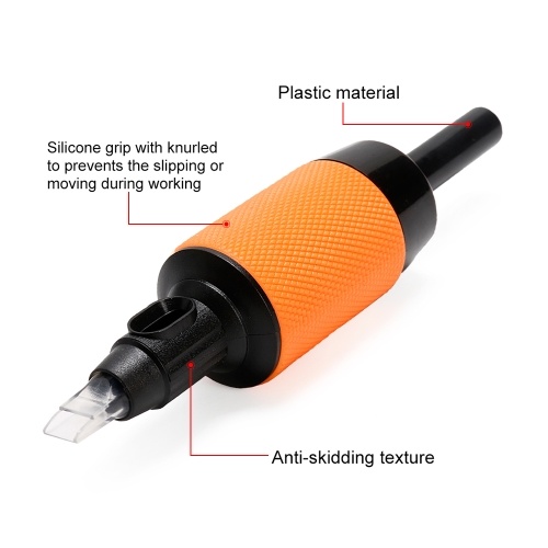 

10pcs Disposable Tattoo Machine Handle Grip Silicone Grip Hard Plastic Tips Tattoos Supplies Tubes Fit Your Tattooing Needles