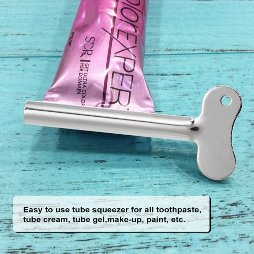 Edelstahl Zahnpasta Squeezer Key Cream Tube Quetschen Kosmetische Ölfarbe Squeezer Home Badezimmerzubehör