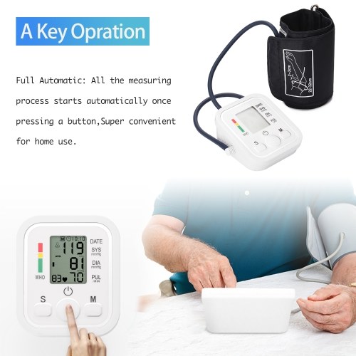 

Household Fully Automatic Arm Band Type Digital Electronic Blood Pressure Meter Mini Size Lightweight Portable Sphygmomanometer