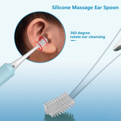 

Luminous Ear Spoon USB Interface White Soft Light with 5X Magnifying Glass Earwax Cleaning