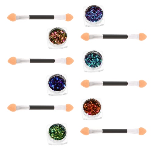 

1pc Chrome Nail Powder Nail Glitter Metallic Nail Powder Shinning Powder Nail Gel Powder Decoration Tool 2#