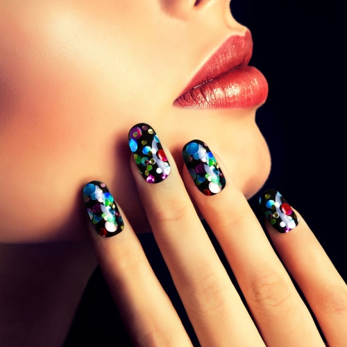 1 Pcs DIY Beauty Nail Tip Craft Decorations Thin Nail Sequins Paillette Glitter Cosmetic Fashion Nail Polish Stickers