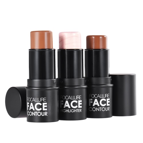 

Focallure 1pc Подсветка Pen Makeup Stick Woman Concealer Порошковая контурная палитра Косметический инструмент Silver