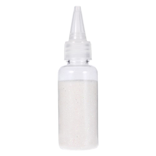 

1 Бутылка для ногтей Блеск Порошок Сияющий ногтей Украшение Порошок Nail Art Shimmer DIY Nail Painting Powder Light White