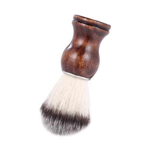 Maniglia in legno Maniglia in legno Nylon Hair Shaving Rasoio Strumento di pulizia Strumento di rasatura per barba facciale