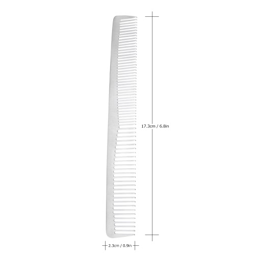 

Salon Hair Comb Stainless Steel Hair Cutting Comb Hand Made Professional Hairdressing Steel Comb