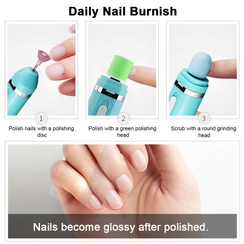 

9 in 1 Electric Nail Polisher Grinding Machine Portable Multifunctional Pedicure Manicure Tool Set