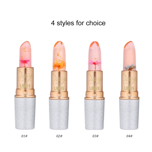 

UBUB 1pc Lip Balm Moisturizer Jelly Makeup Lipstick Magic Temperature-changed Flower Nutritious Waterproof