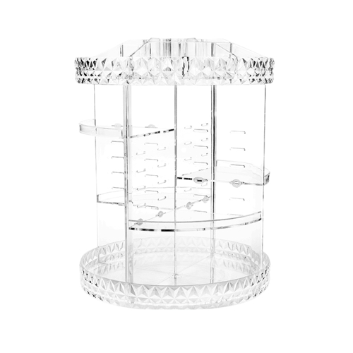 

Rotatable 360 Degree Cosmetic Organizer Detachable Makeup Organizer Holder Round Makeup Storage Box Makeup Organizer for Women Accessories Large Capacity