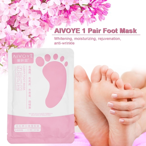 

1 Pair AIVOYE Foot Mask Dead Skin Remover Plant Essence Feet Care Whitening Moisturizing Peeling Feet Mask Membrane