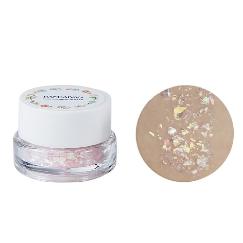 

HANDAIYAN Cosmetic Очаровательная фея Красочный глянцевый гель Голографический короткое блеск Highlight Eyeshadow Макияж Аксессуары для лица Губы и волосы 01 #