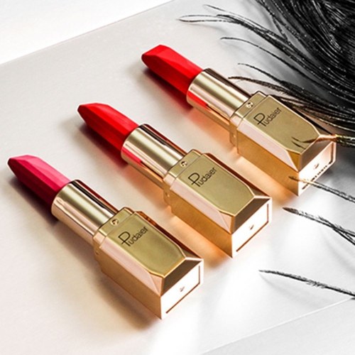 

Pudaier Lip Makeup Pigments Waterproof Lipstick Nude Sexy Long Lasting Lip Rouge Moisture Cosmetics