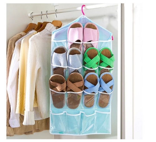 

Multifunction 16 Pockets Socks Shoe Toy Underwear Sorting Storage Bag Door Wall Hanging Closet Organizer