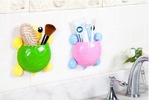 

silicone bug toothbrush holder. Suctions to bathroom wall to make brush time more fun for everyone in the family.