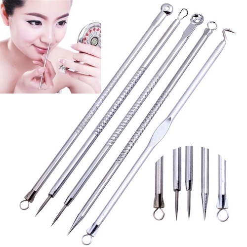 

5 PC Women Beauty Pimple Blemish Comedone Ушные инструменты для удаления иглы для удаления экструдеров