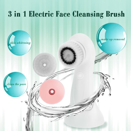 

3 in 1 Electric 360° Rotate Vibration Facial Cleansing Brush