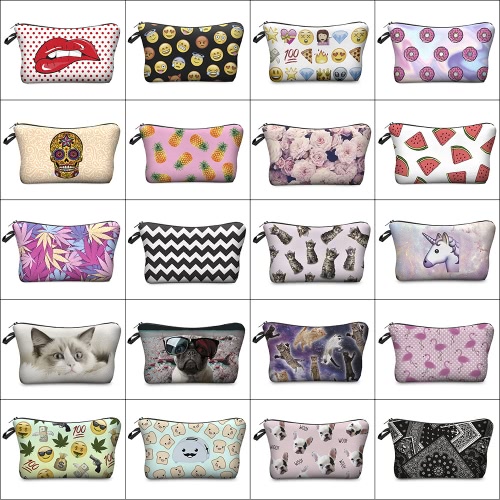 

Cute Fashion Travel Cosmetic Bag Makeup Case Multifunction Toiletry Zipper Wash Organizer Pouch Storage