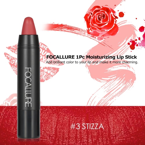 

FOCALLURE 1Pc Matte Lipsticks Moisturizing Lip Sticks Rouge Gloss Crayon Waterproof Long-lasting 12 Optional Colors