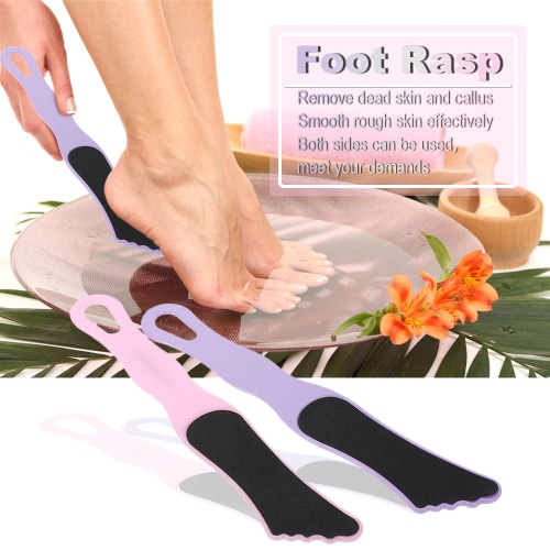 

2pcs Foot Rasp Double Side Callous Remover Foot File Kit Hard Skin Remove Foot Grinding Tool Random Color