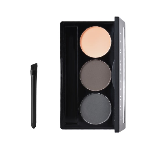 

Focallure Eyebrow Powder 3 Colors Brow Palette Woman Eyebrow Makeup Professional Cosmetic Tool With Brush & Mirror 1#