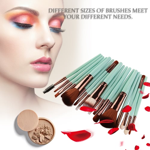 

18Pcs Cosmetic Tools Make-up Toiletry Kit Wool Primer Professional Brush Set