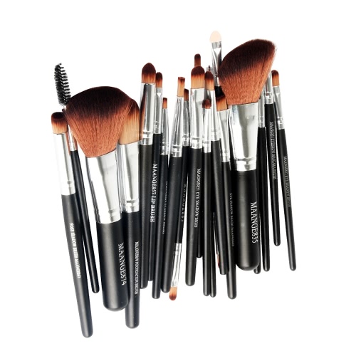 

22Pcs / Set Профессиональный набор кистей для макияжа Косметические средства Набор туалетных принадлежностей Natural