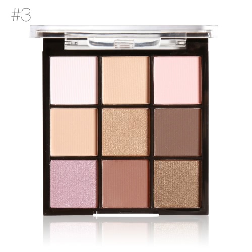 MARIA AYORA 9 cores Sombra para os olhos Palette Matte Eyeshadow Set Mulheres Cosméticos Neutro Pálido Sombra Óptima Paleta Paleta de maquiagem para os olhos