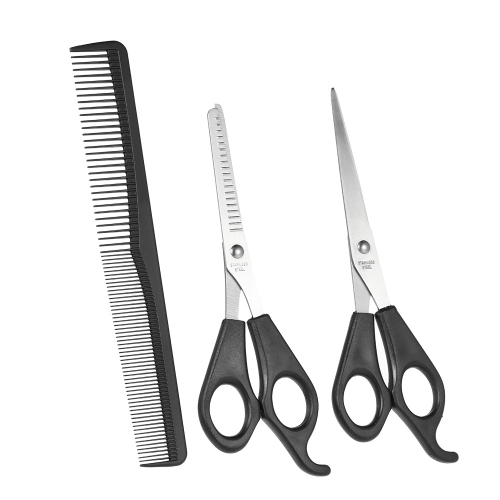 

3Pcs / set Hair Cutting Thinning Scissors Set Hair Scissors Набор для расчесывания волос Профессиональные парикмахерские ножницы с