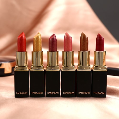 

HANDAIYAN Fashion Sexy Diamond Glitter Shimmer Lipstick Косметические губы Глянцевая помада 9 цветов Длительный макияж Матовая губная помада Shinning Lip Balm # 07