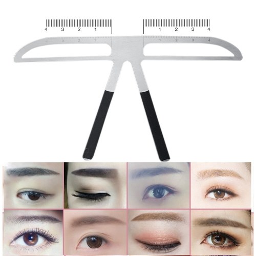 Permanent Makeup Tattoo Eyebrow Ruler Tattoo Eyebrow Guide Positioning Ruler Measurement Eyebrow Grooming Shaper Tool